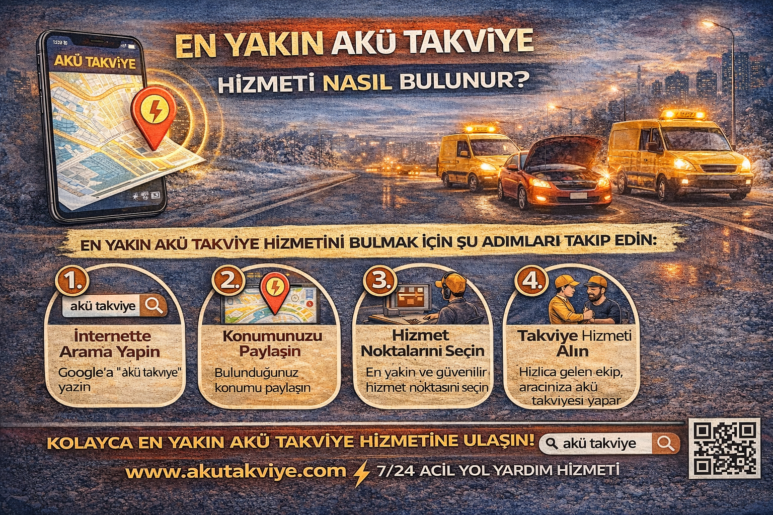 En Yakın Akü Takviye Hizmeti Nasıl Bulunur