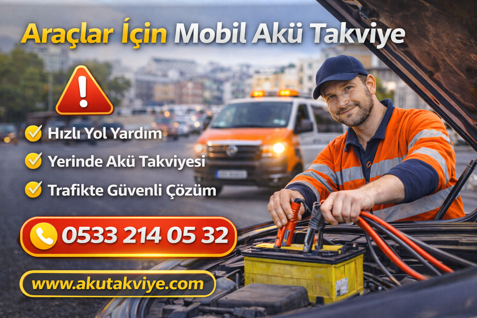 Araçlar İçin Mobil Akü Takviye